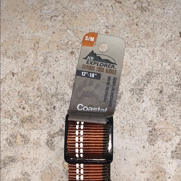 NWT KC Pets Coastal adj collar sz sm-med orange - Picture 2 of 7